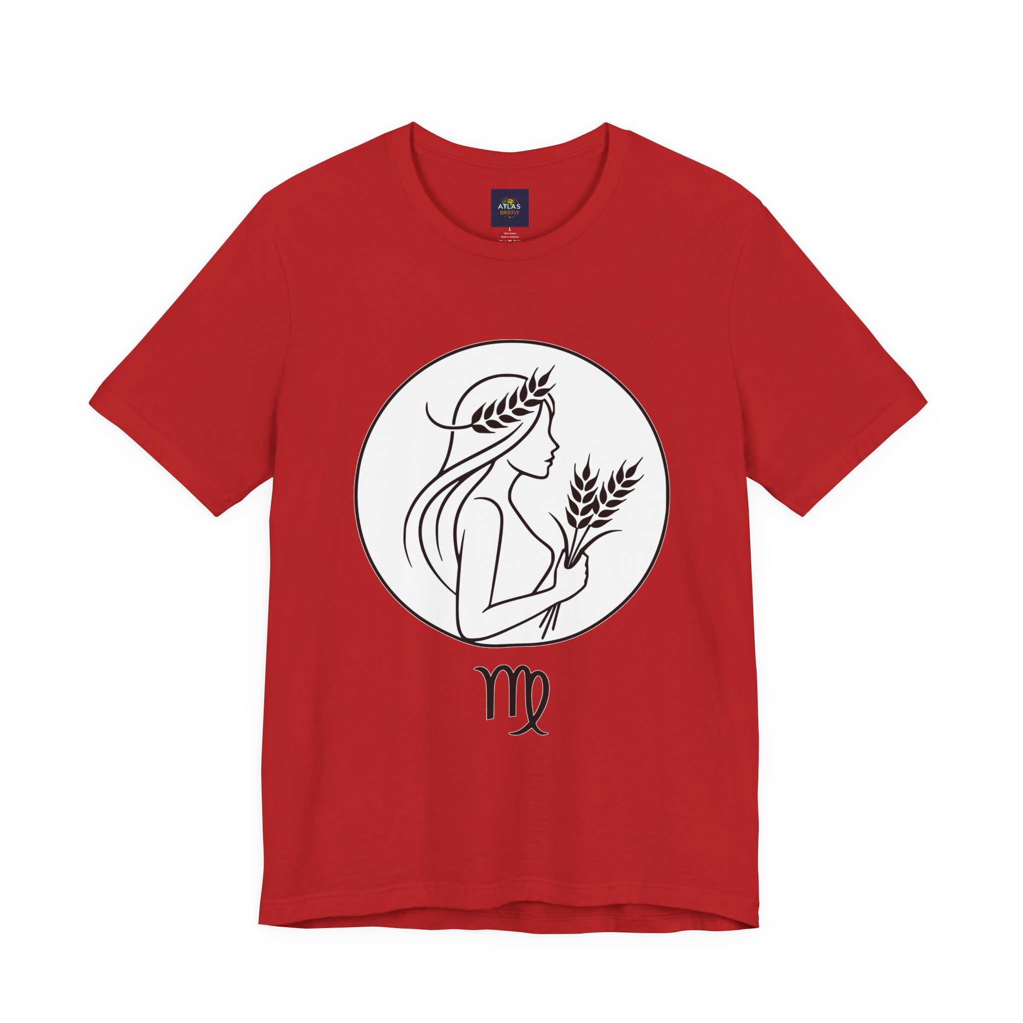 Virgo Zodiac Tee - Minimalist Black and White Unisex T-Shirt