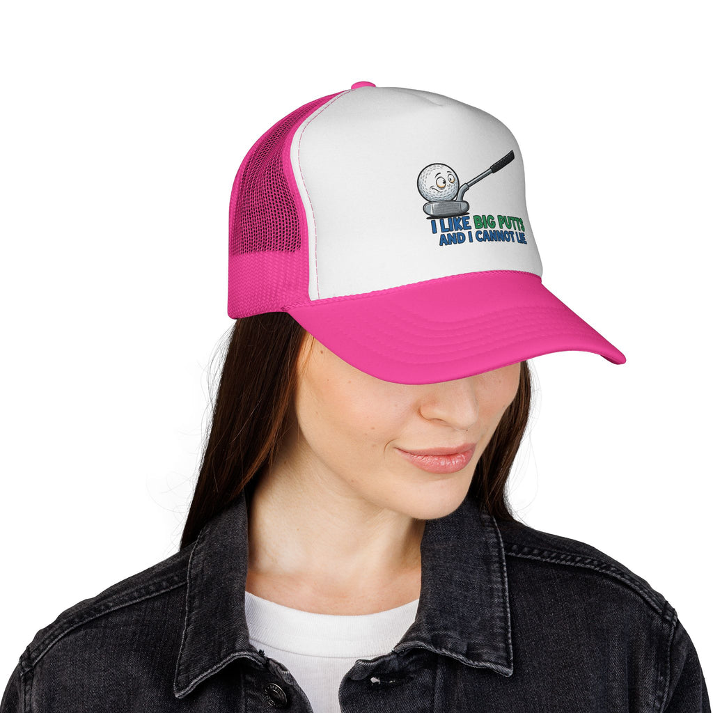 I Like Big Putts Golf Trucker Cap - Funny Golf Hat | Hilarious Golfer Gift - Atlas Briefly