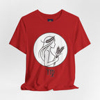 Virgo Zodiac Tee - Minimalist Black and White Unisex T-Shirt