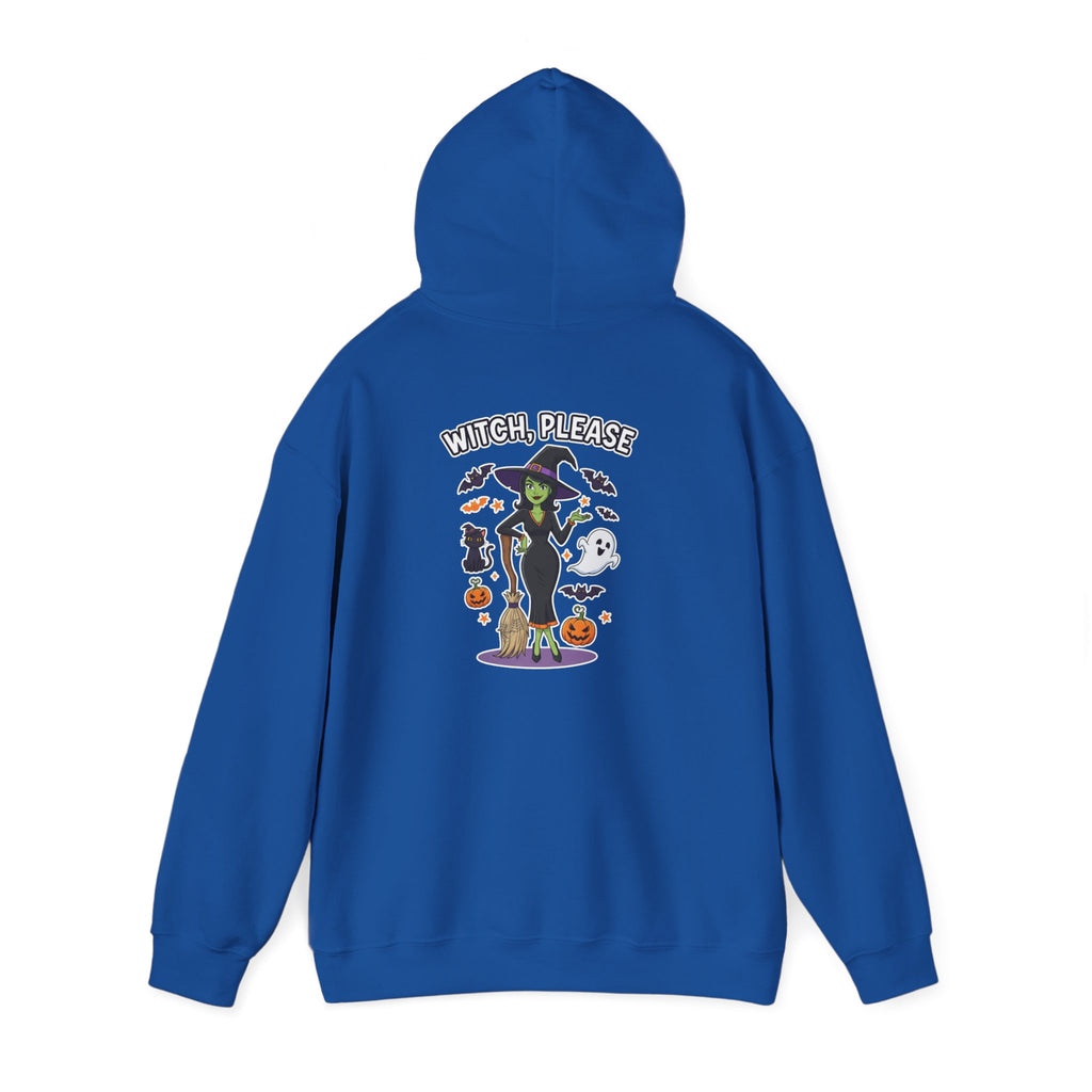 Witch Please Halloween Hoodie - Sassy Witch Sweatshirt with Pumpkin & Ghost Design | Halloween Apparel - Atlas Briefly