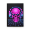 Neon Skull Journal - Retro Gaming Synthwave Notebook - Atlas Briefly