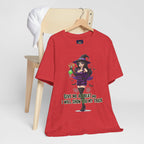 Sexy Witch Halloween T-Shirt - Flirty Witch Costume Tee | Trick or Treat Halloween Shirt - Atlas Briefly