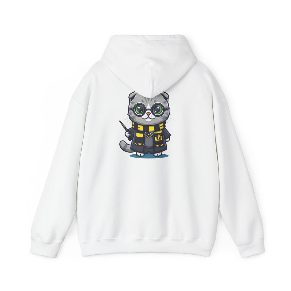 Hufflepurr Harry Potter Hoodie - Funny Wizarding World Sweatshirt | Cute Potter Cat Gift - Atlas Briefly