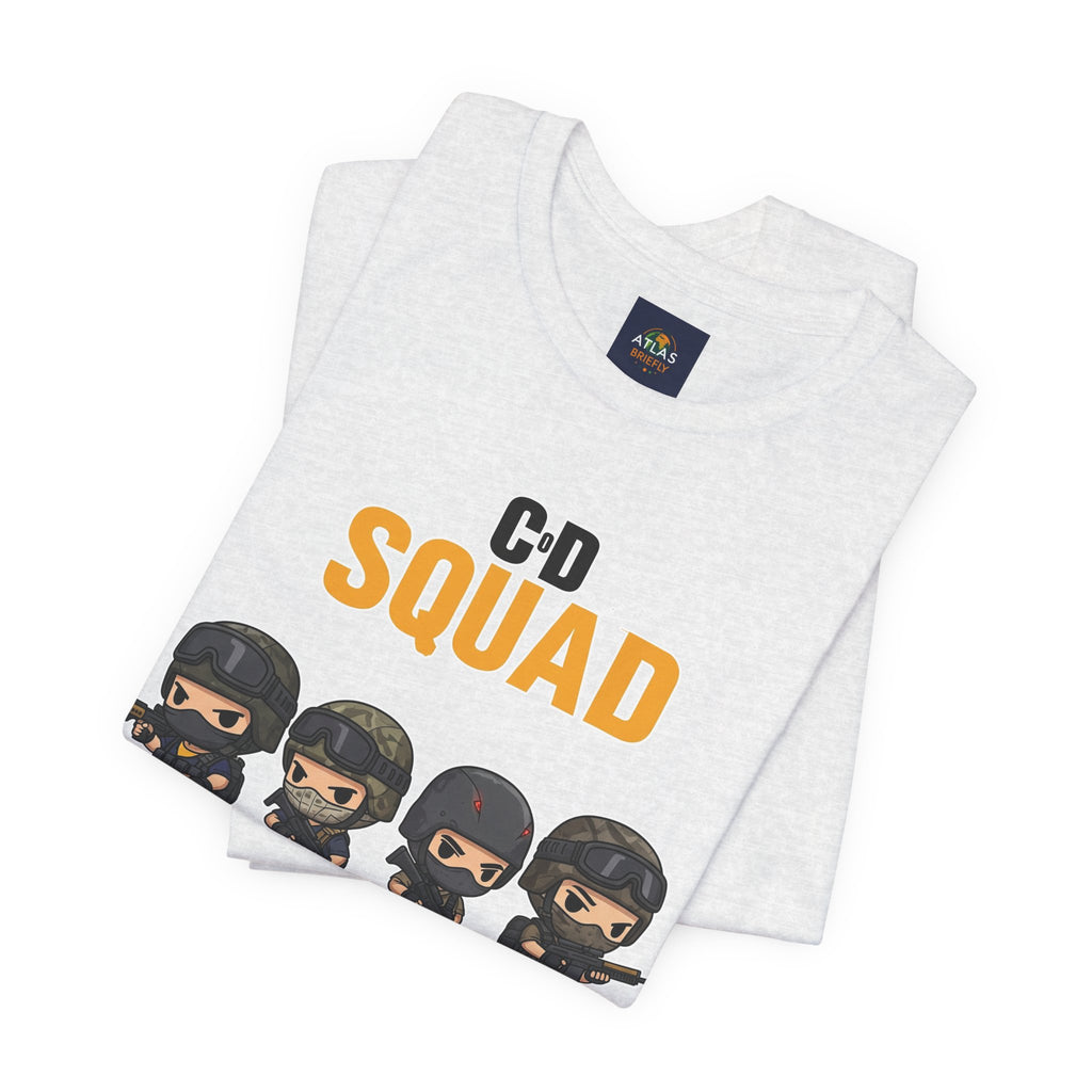 CoD Squad Tee for Gamers: The Grind Never Stops - Atlas Briefly