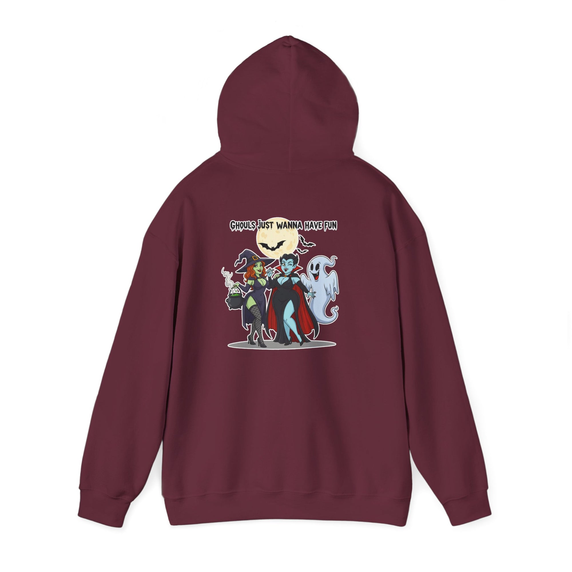 Ghouls Just Wanna Have Fun Halloween Hoodie - Witch Vampire Ghost Sweatshirt | Spooky Squad Apparel - Atlas Briefly