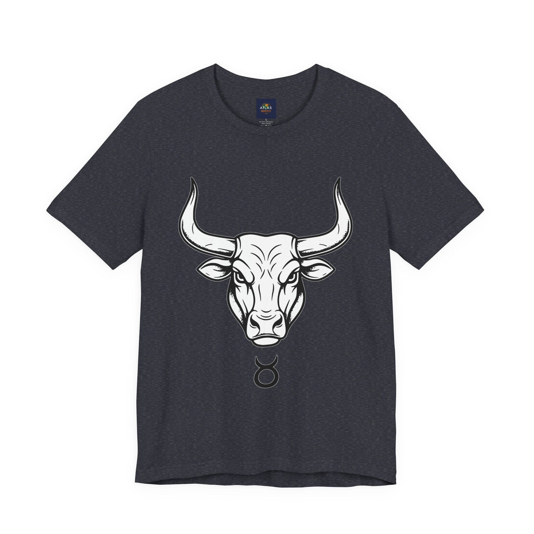 Taurus Zodiac T-Shirt - Minimalist Black and White Unisex T-Shirt