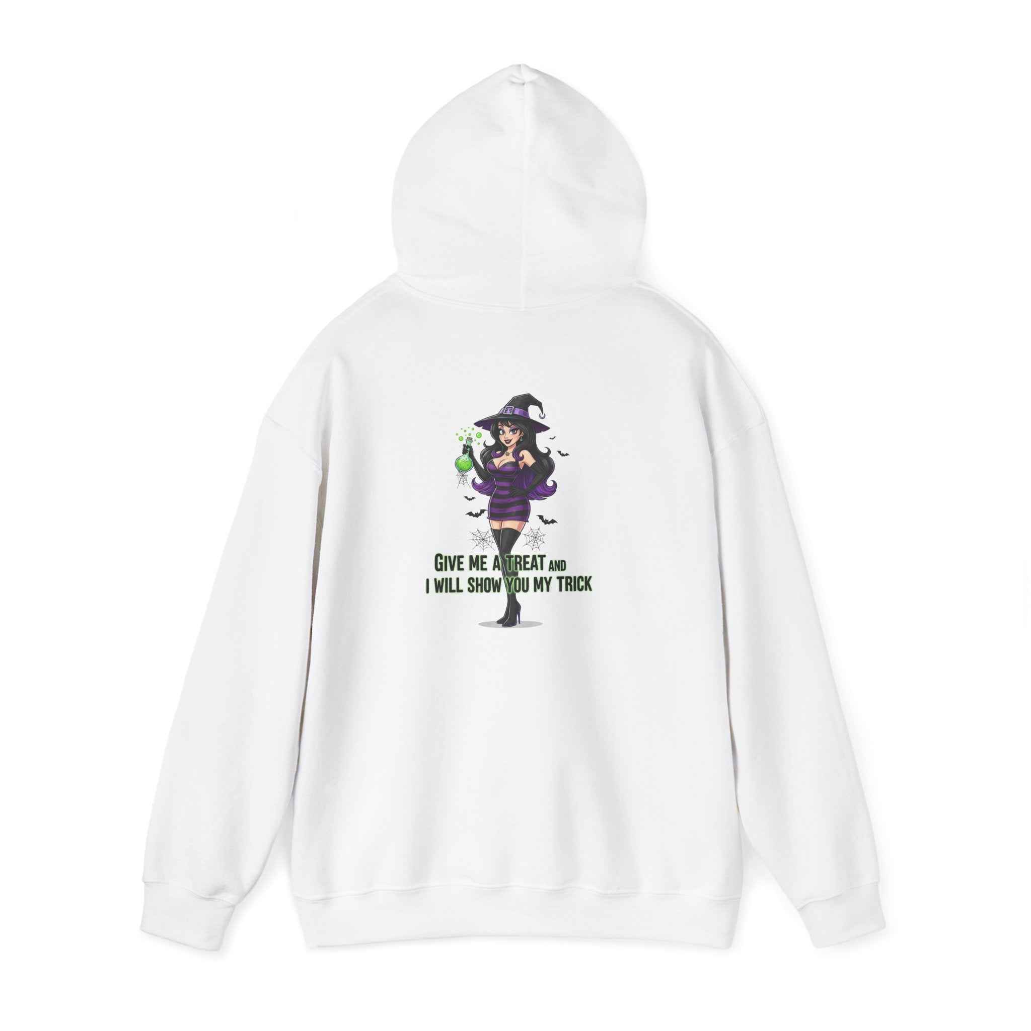 Sexy Witch Hoodie - Flirty Witch Costume Sweatshirt for Halloween Trick or Treat - Atlas Briefly