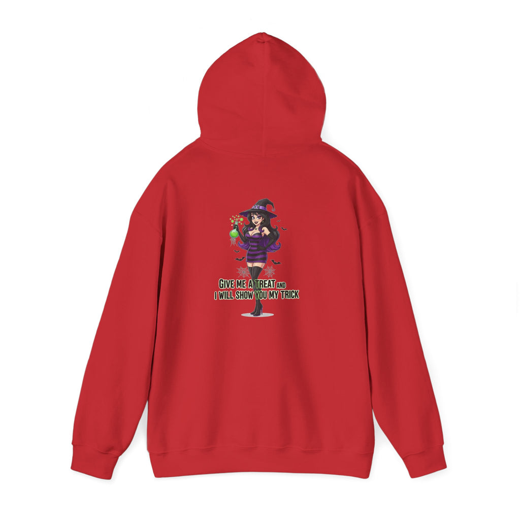 Sexy Witch Halloween Hoodie - Flirty Witch Costume Sweatshirt | Trick or Treat Halloween Apparel - Atlas Briefly