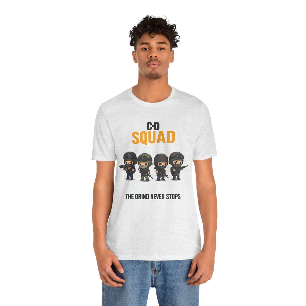 CoD Squad Tee for Gamers: The Grind Never Stops - Atlas Briefly