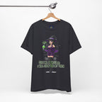 Sexy Witch Halloween T-Shirt - Flirty Witch Costume Tee | Trick or Treat Halloween Shirt - Atlas Briefly