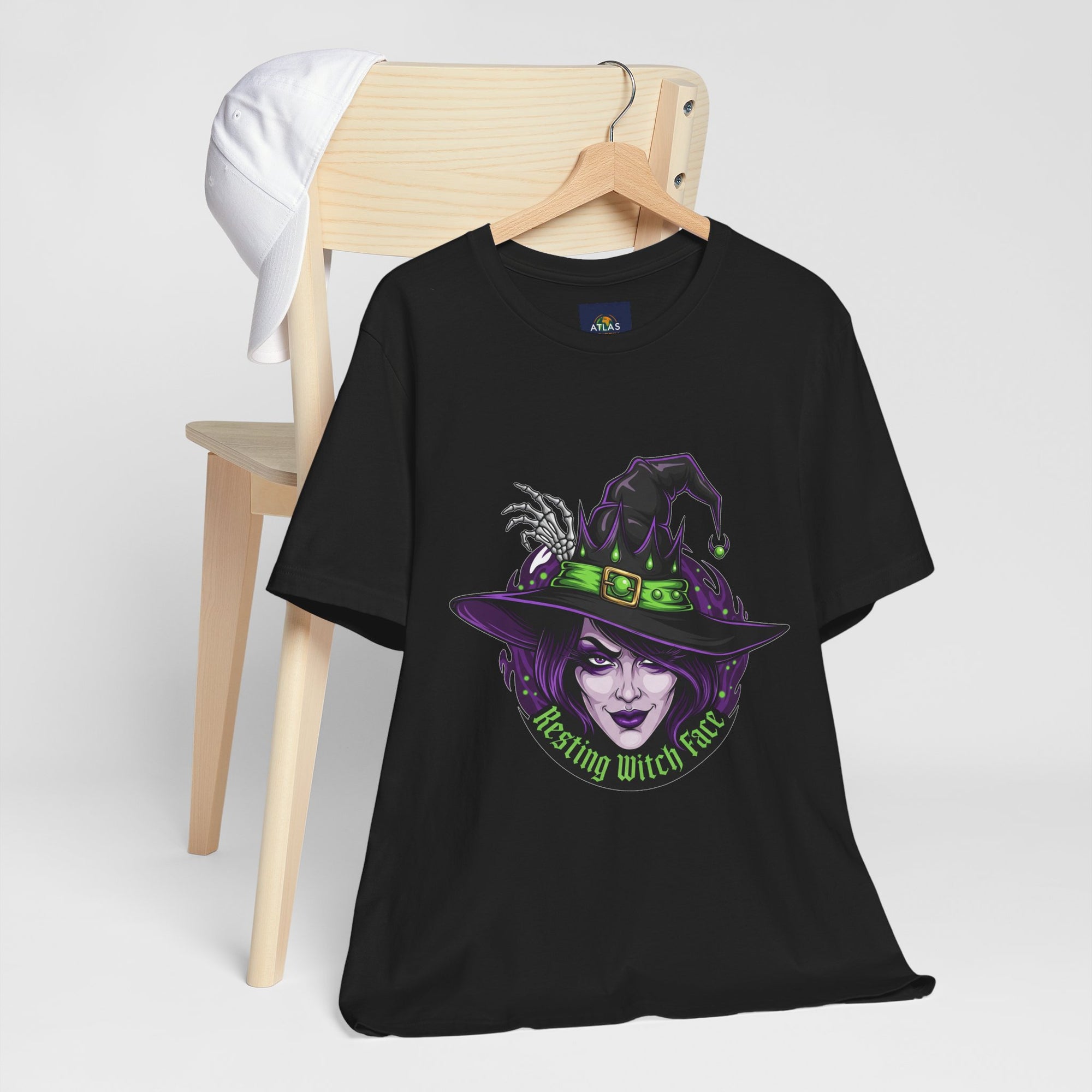 Resting Witch Face Halloween T-Shirt - Funny Witch Tee for Women & Men | Halloween Graphic Shirt - Atlas Briefly