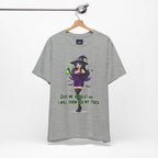 Sexy Witch Halloween T-Shirt - Flirty Witch Costume Tee | Trick or Treat Halloween Shirt - Atlas Briefly
