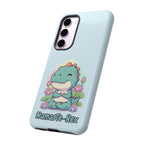 NamasTe-Rex Meditating Dinosaur Phone Case - Funny Yoga T-Rex Mobile Cover | Zen Tech Gift - Atlas Briefly