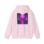 Neon Skull Hoodie - Retro Gaming Synthwave Sweatshirt - Atlas Briefly