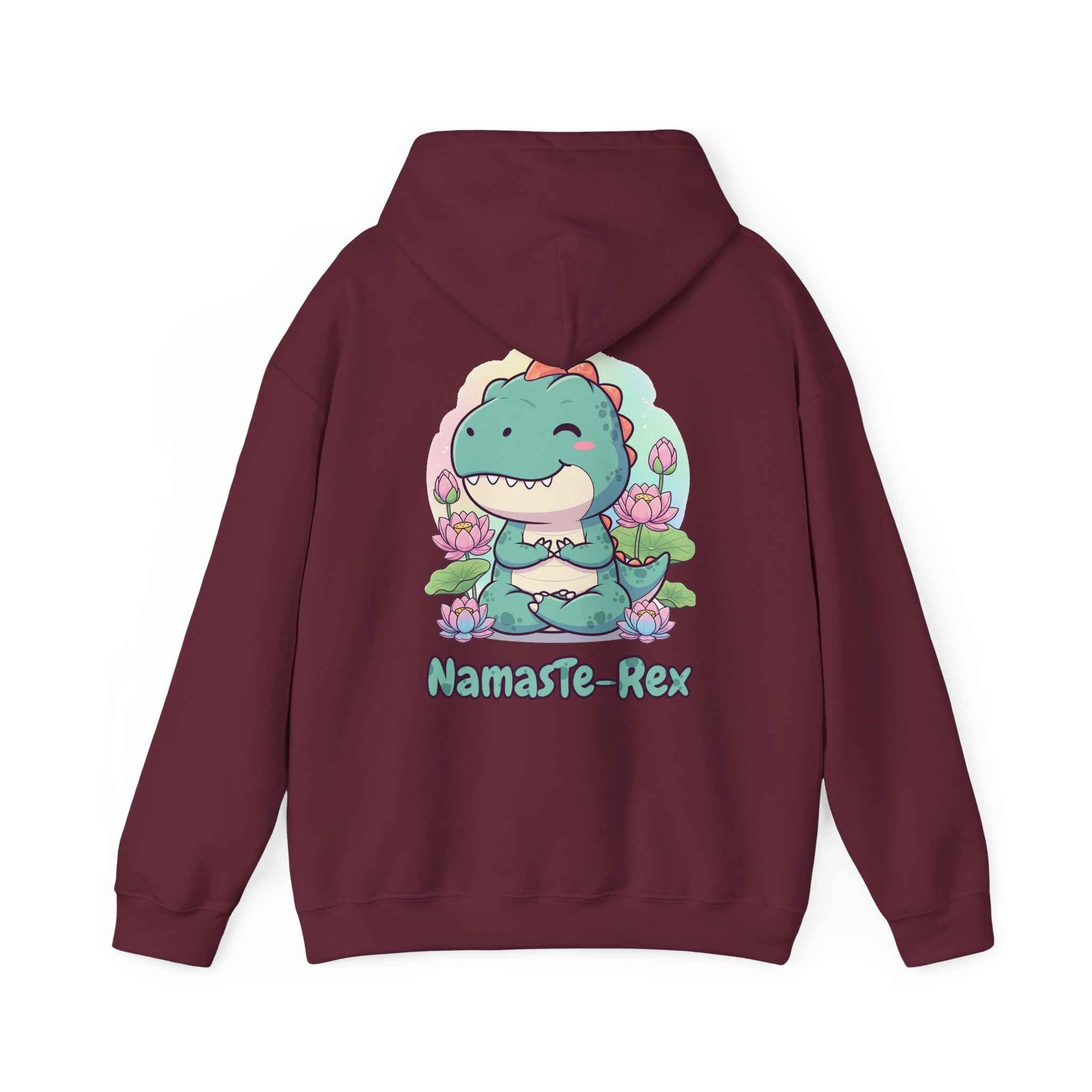 NamasTe-Rex Hoodie - Fun Yoga Dinosaur Sweatshirt for Comfort and Style - Atlas Briefly