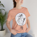 Virgo Zodiac Tee - Minimalist Black and White Unisex T-Shirt