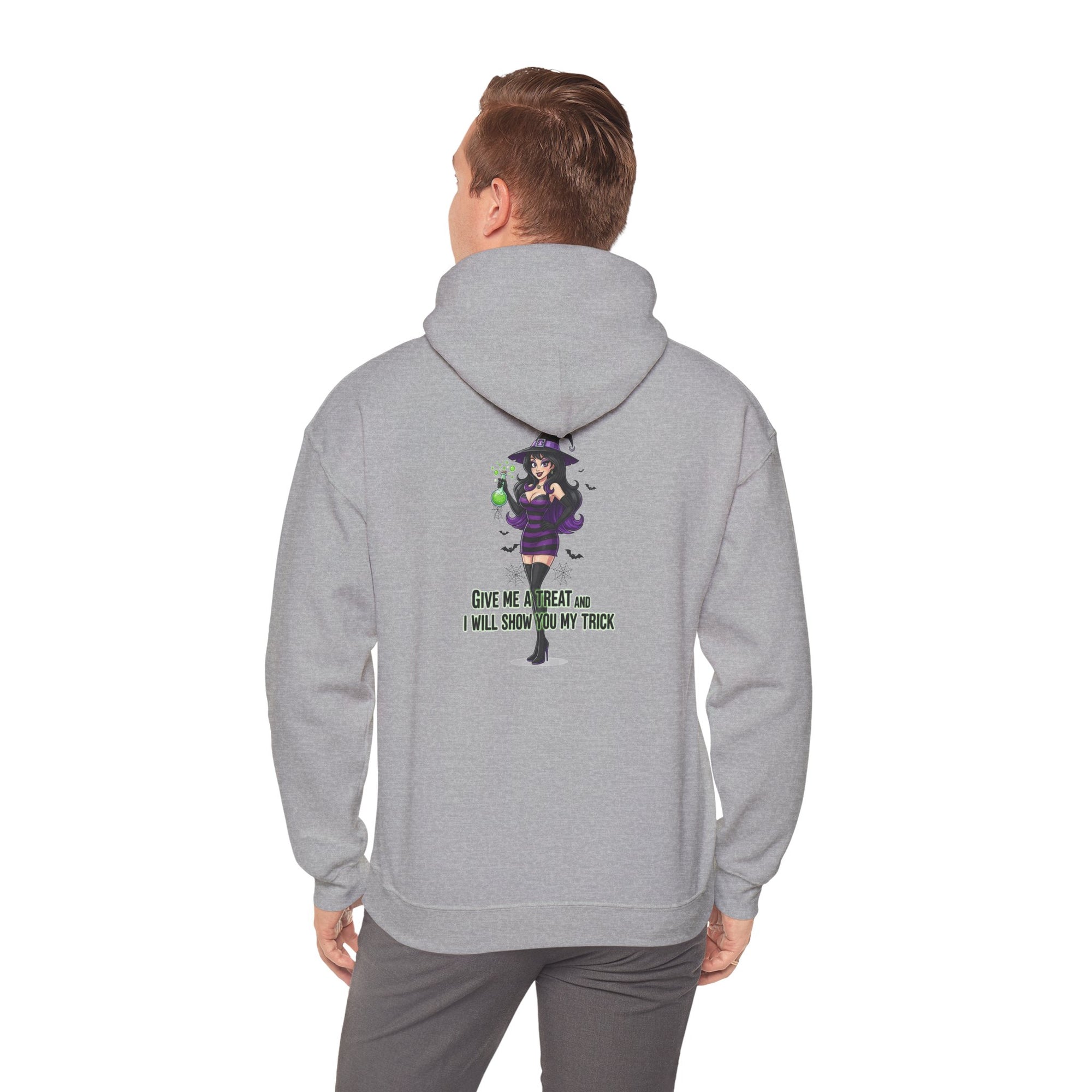 Sexy Witch Halloween Hoodie - Flirty Witch Costume Sweatshirt | Trick or Treat Halloween Apparel - Atlas Briefly