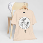 Virgo Zodiac Tee - Minimalist Black and White Unisex T-Shirt