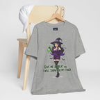 Sexy Witch Halloween T-Shirt - Flirty Witch Costume Tee | Trick or Treat Halloween Shirt - Atlas Briefly