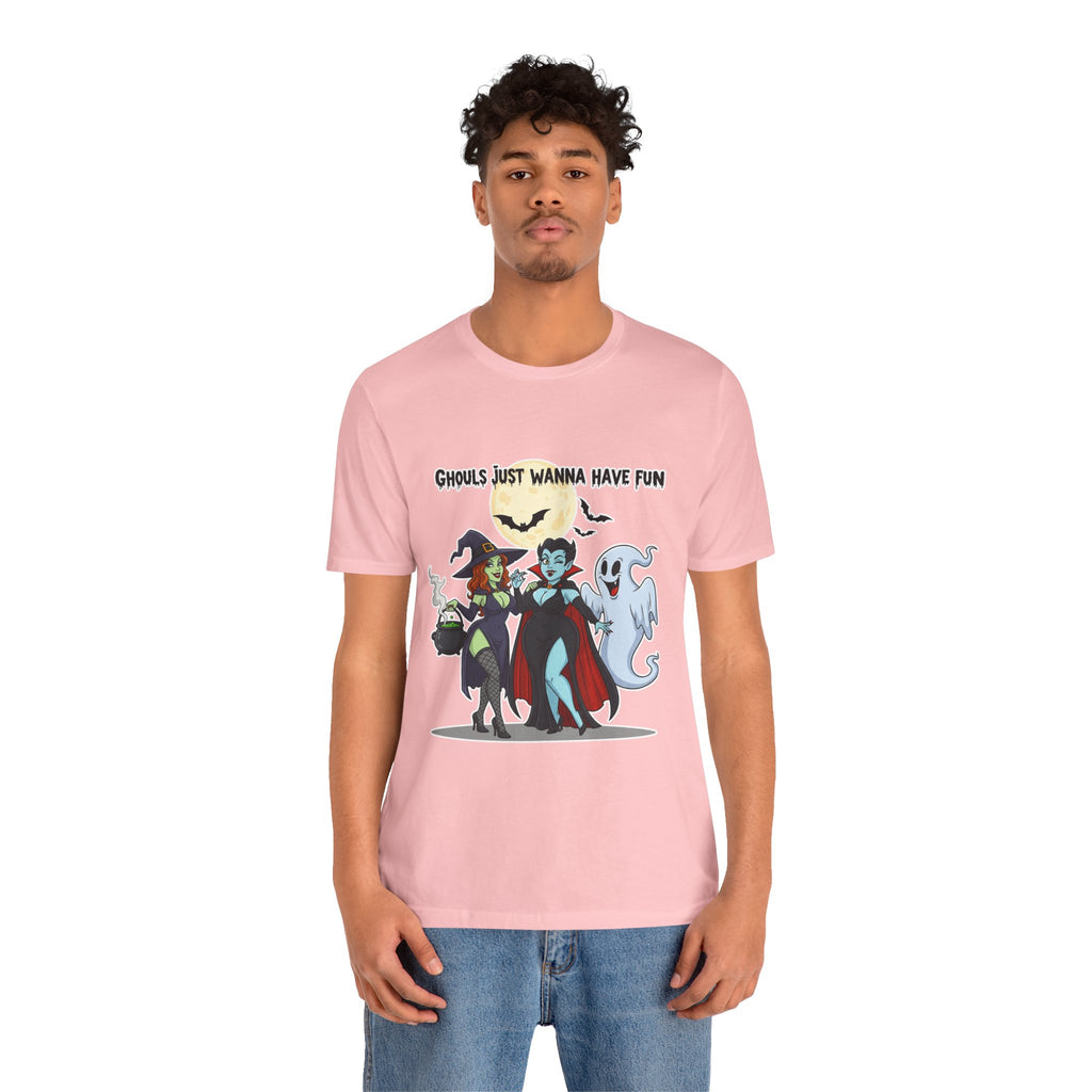 Ghouls Just Wanna Have Fun Halloween T-Shirt - Cute Witch Vampire Ghost Tee | Halloween Character Shirt - Atlas Briefly