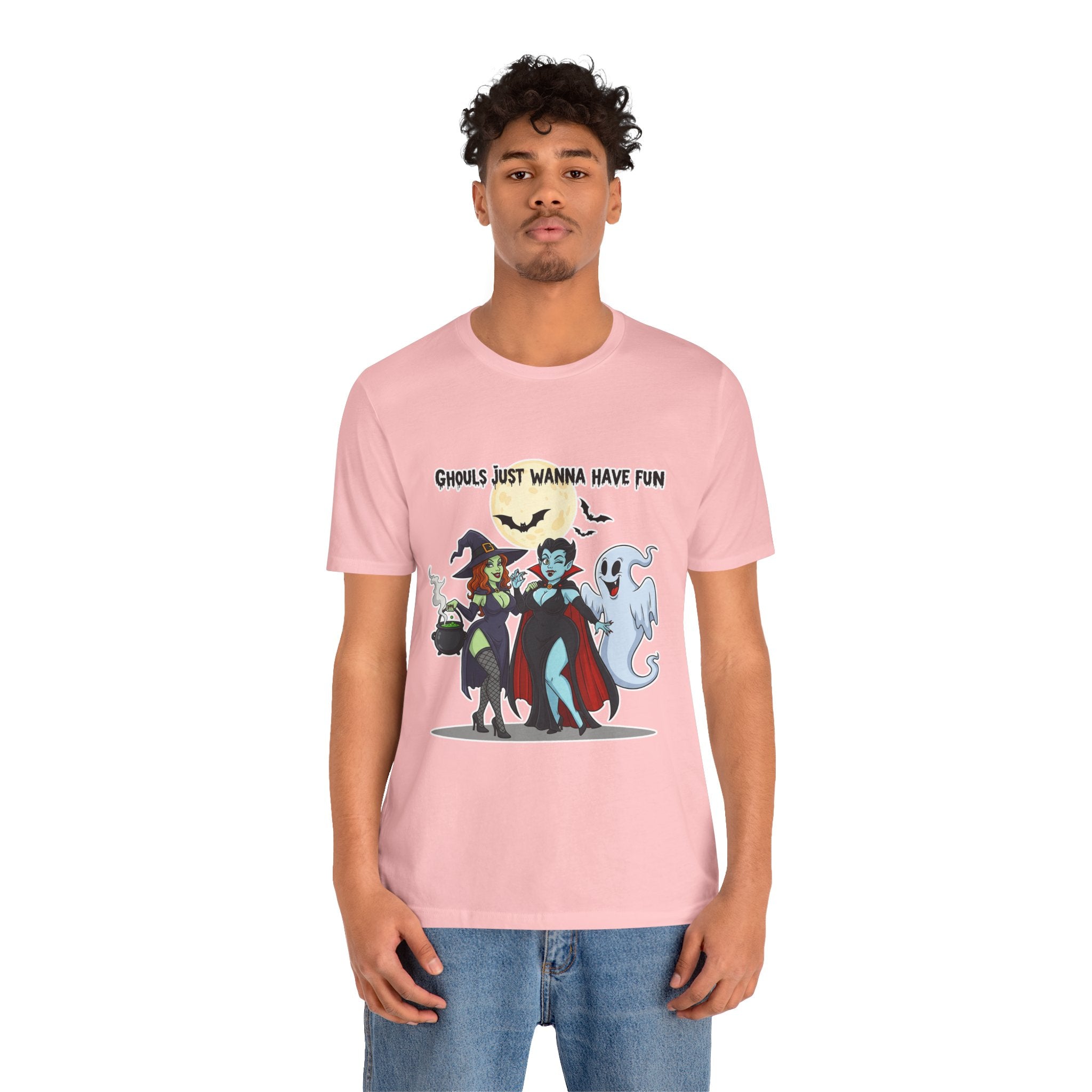 Ghouls Just Wanna Have Fun Halloween T-Shirt - Cute Witch Vampire Ghost Tee | Halloween Character Shirt - Atlas Briefly