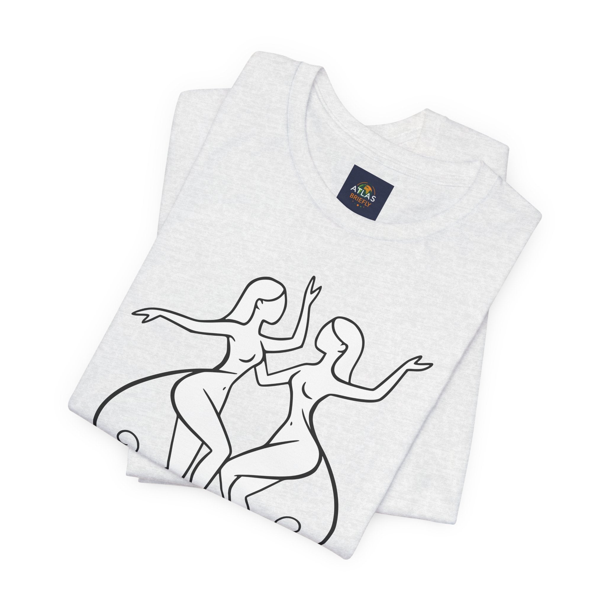 Gemini Zodiac Tee - Minimalistic Black and White Unisex Design