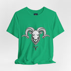 Aries Horoscope Tee - Unisex Black and White Minimal Design