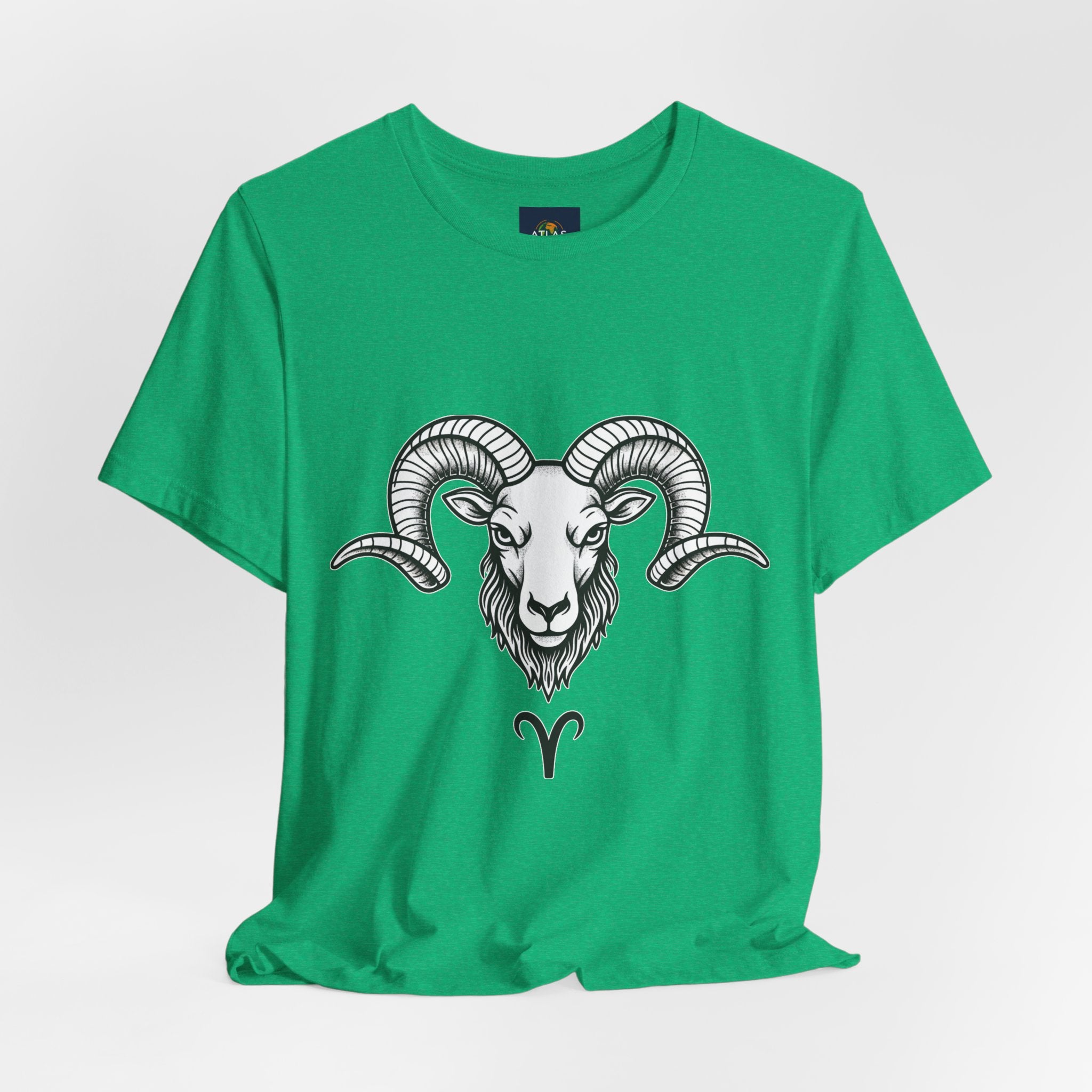 Aries Horoscope Tee - Unisex Black and White Minimal Design
