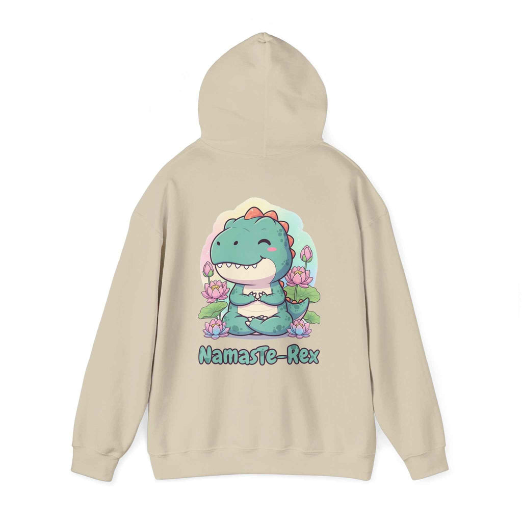 NamasTe-Rex Hoodie - Fun Yoga Dinosaur Sweatshirt for Comfort and Style - Atlas Briefly