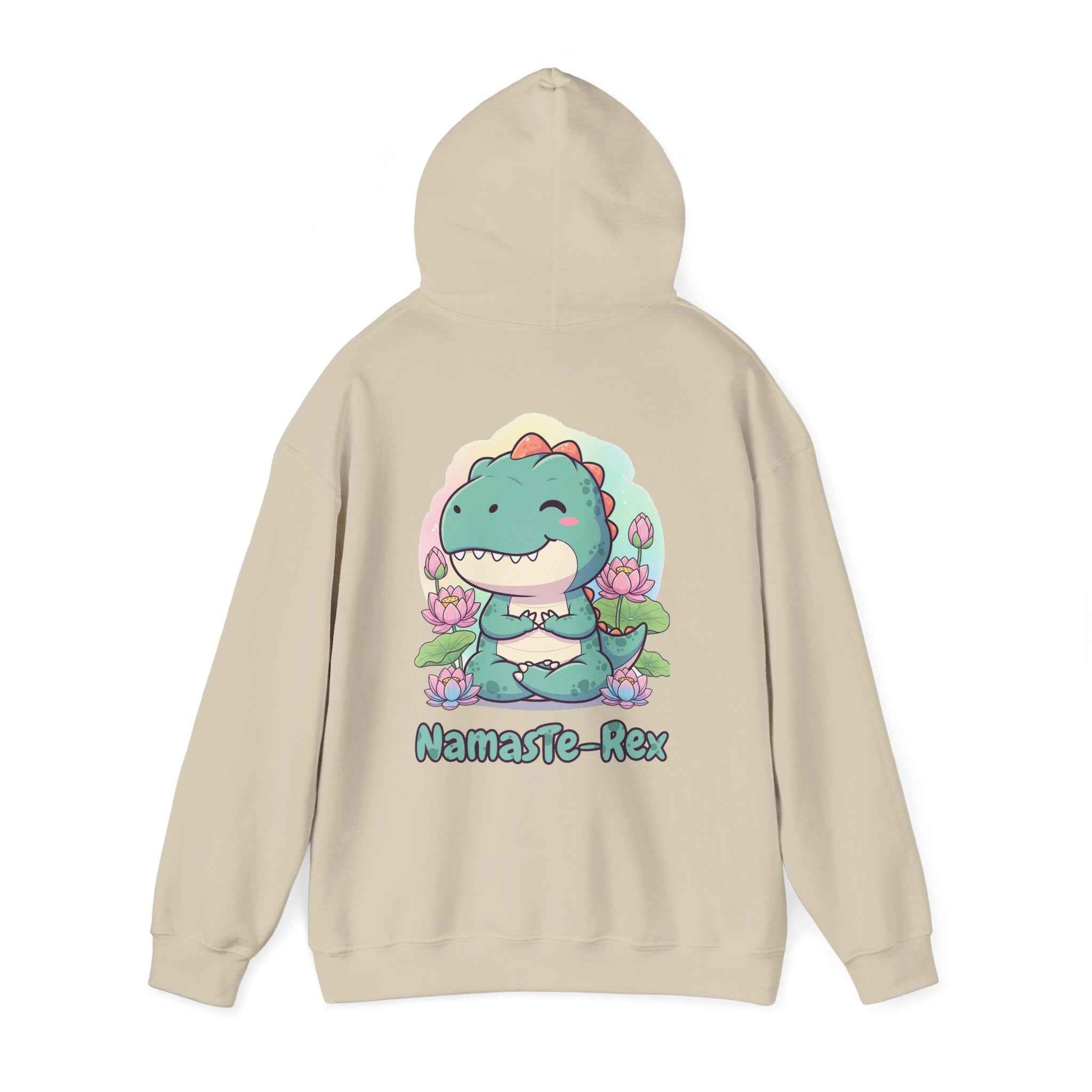 NamasTe-Rex Hoodie - Fun Yoga Dinosaur Sweatshirt for Comfort and Style - Atlas Briefly