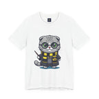 Hufflepurr Harry Potter T-Shirt - Funny Wizarding World Tee | Cute Potter Cat Gift - Atlas Briefly