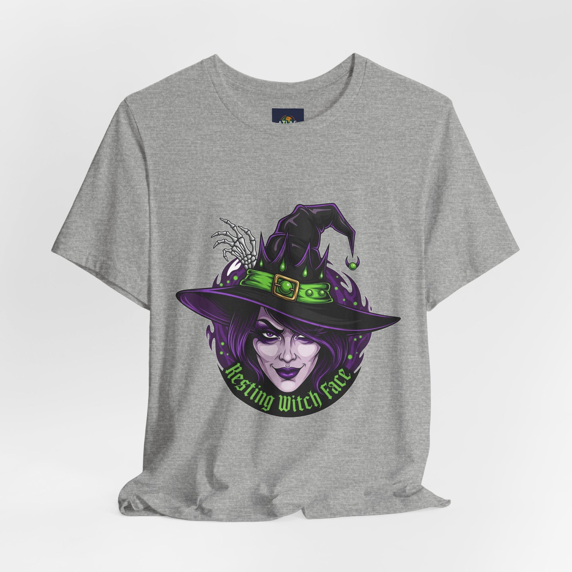 Resting Witch Face Halloween T-Shirt - Funny Witch Tee for Women & Men | Halloween Graphic Shirt - Atlas Briefly