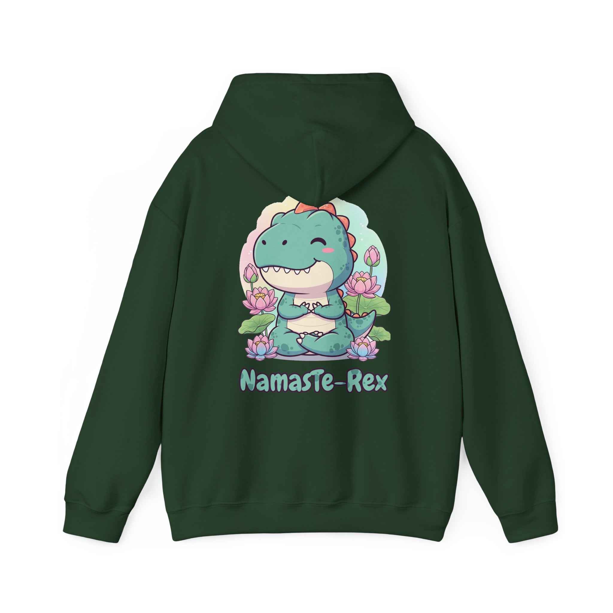 NamasTe-Rex Hoodie - Fun Yoga Dinosaur Sweatshirt for Comfort and Style - Atlas Briefly