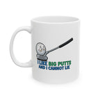 I Like Big Putts Golf Mug - Funny Golf Gift for Him | Hilarious Golfer Coffee Cup US Version - Atlas Briefly