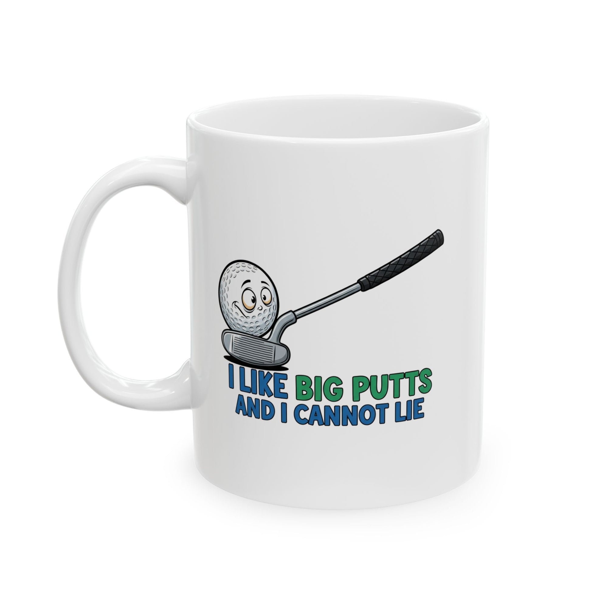 I Like Big Putts Golf Mug - Funny Golf Gift for Him | Hilarious Golfer Coffee Cup US Version - Atlas Briefly