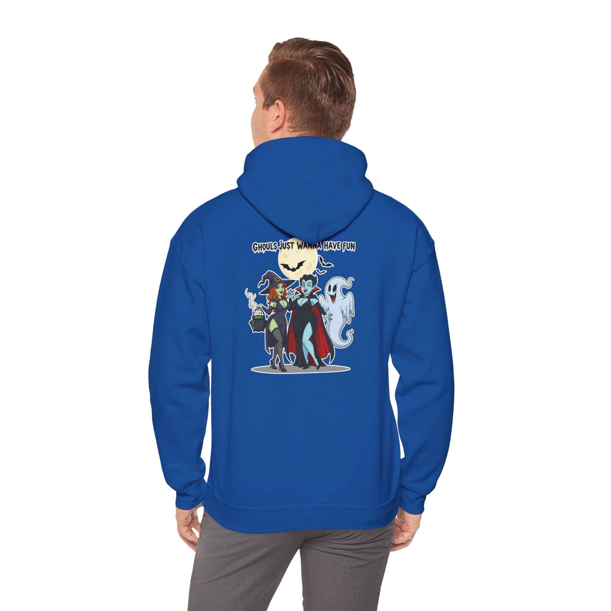 Ghouls Just Wanna Have Fun Hoodie - Spooky Witch Vampire Ghost Sweatshirt for Halloween - Atlas Briefly
