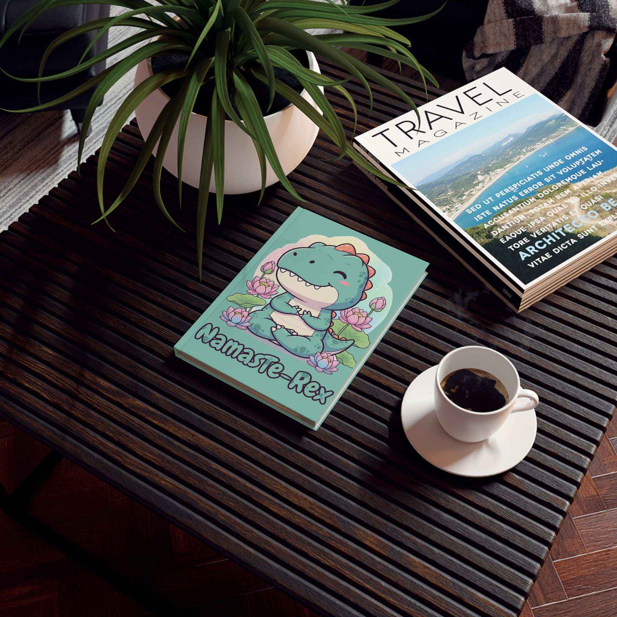 NamasTe-Rex Journal - Yoga Dinosaur Notebook for Mindful Moments - EU VERSION - Atlas Briefly