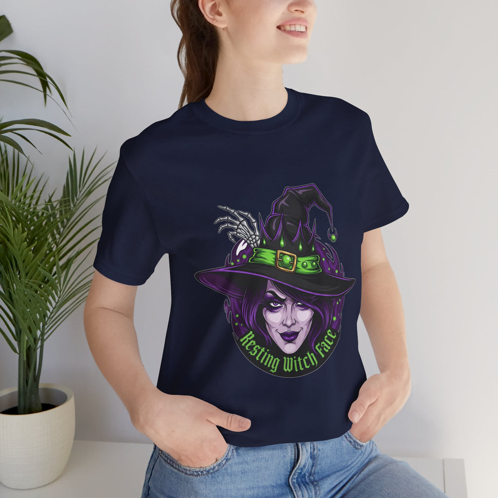 Resting Witch Face Halloween T-Shirt - Funny Witch Tee for Women & Men | Halloween Graphic Shirt - Atlas Briefly