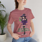 Sexy Witch Halloween T-Shirt - Flirty Witch Costume Tee | Trick or Treat Halloween Shirt - Atlas Briefly
