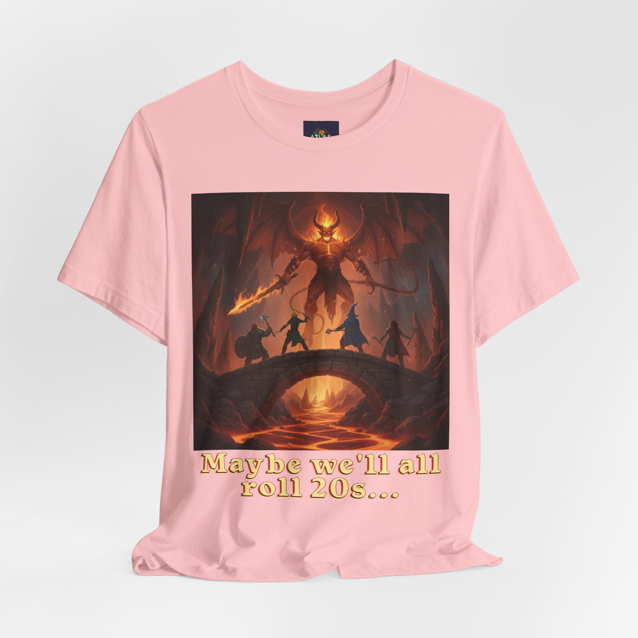 D&D Fantasy T-Shirt - Roll a Natural 20 Dungeon Master RPG Unisex Tee