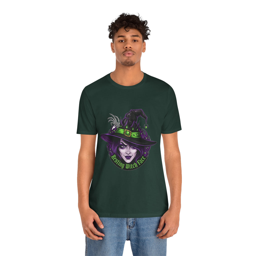 Resting Witch Face Halloween T-Shirt - Funny Witch Tee for Women & Men | Halloween Graphic Shirt - Atlas Briefly