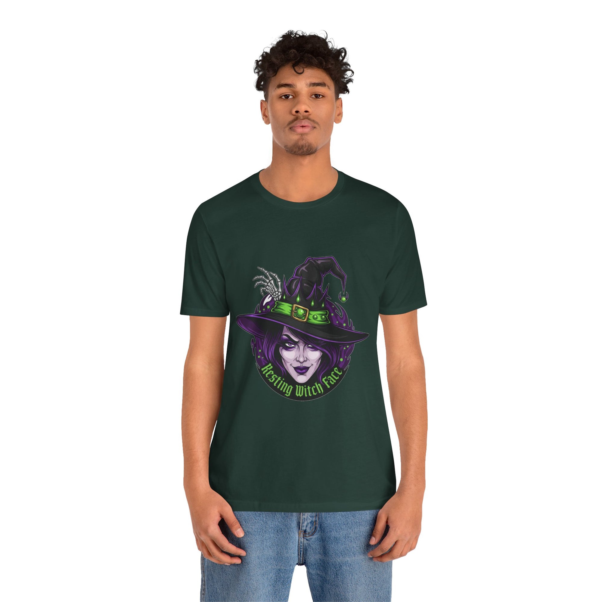 Resting Witch Face Halloween T-Shirt - Funny Witch Tee for Women & Men | Halloween Graphic Shirt - Atlas Briefly