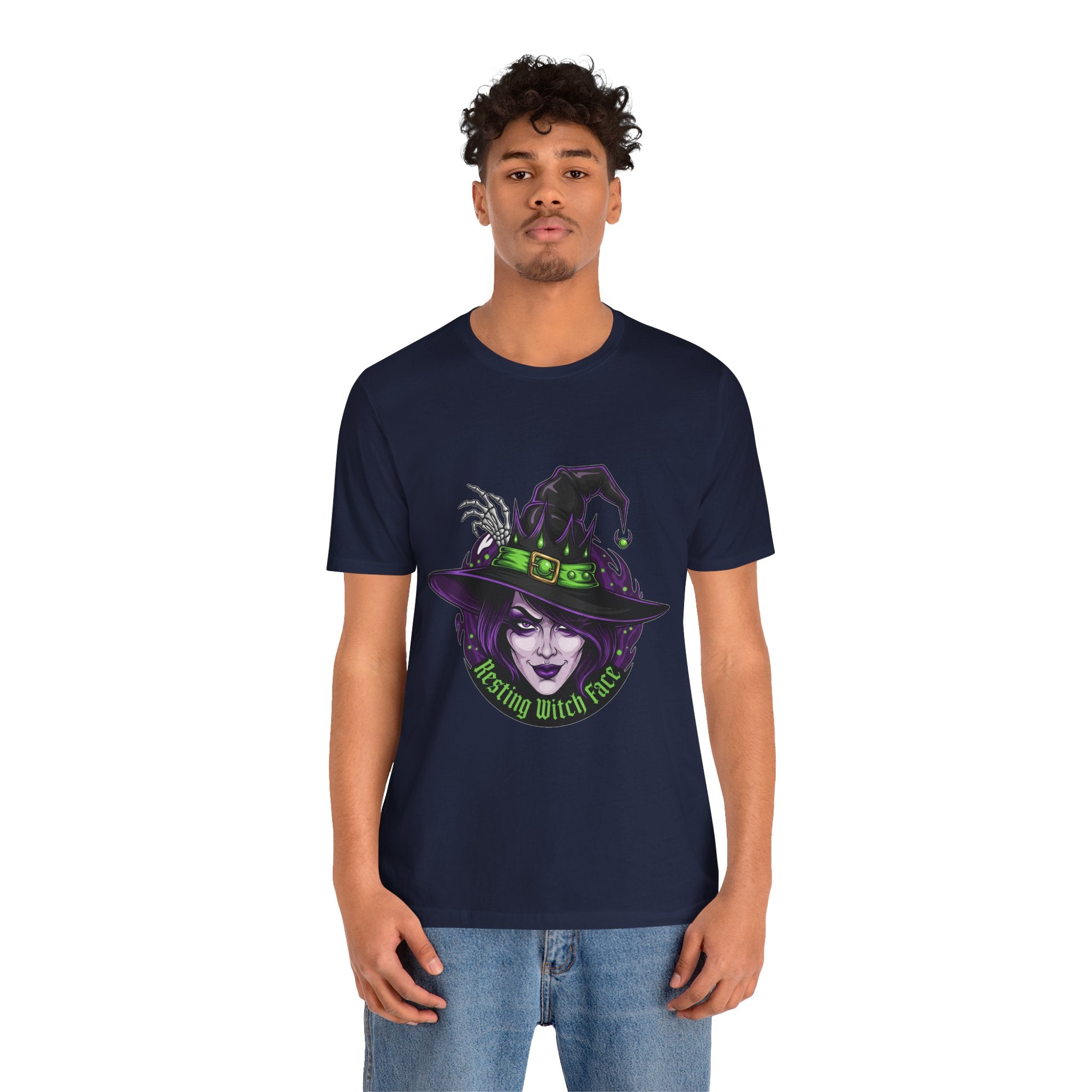 Resting Witch Face Halloween T-Shirt - Funny Witch Tee for Women & Men | Halloween Graphic Shirt - Atlas Briefly