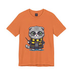 Hufflepurr Harry Potter T-Shirt - Funny Wizarding World Tee | Cute Potter Cat Gift - Atlas Briefly