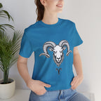 Aries Horoscope Tee - Unisex Black and White Minimal Design