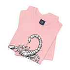 Scorpio Zodiac Tee - Unisex Minimalist Black and White Design