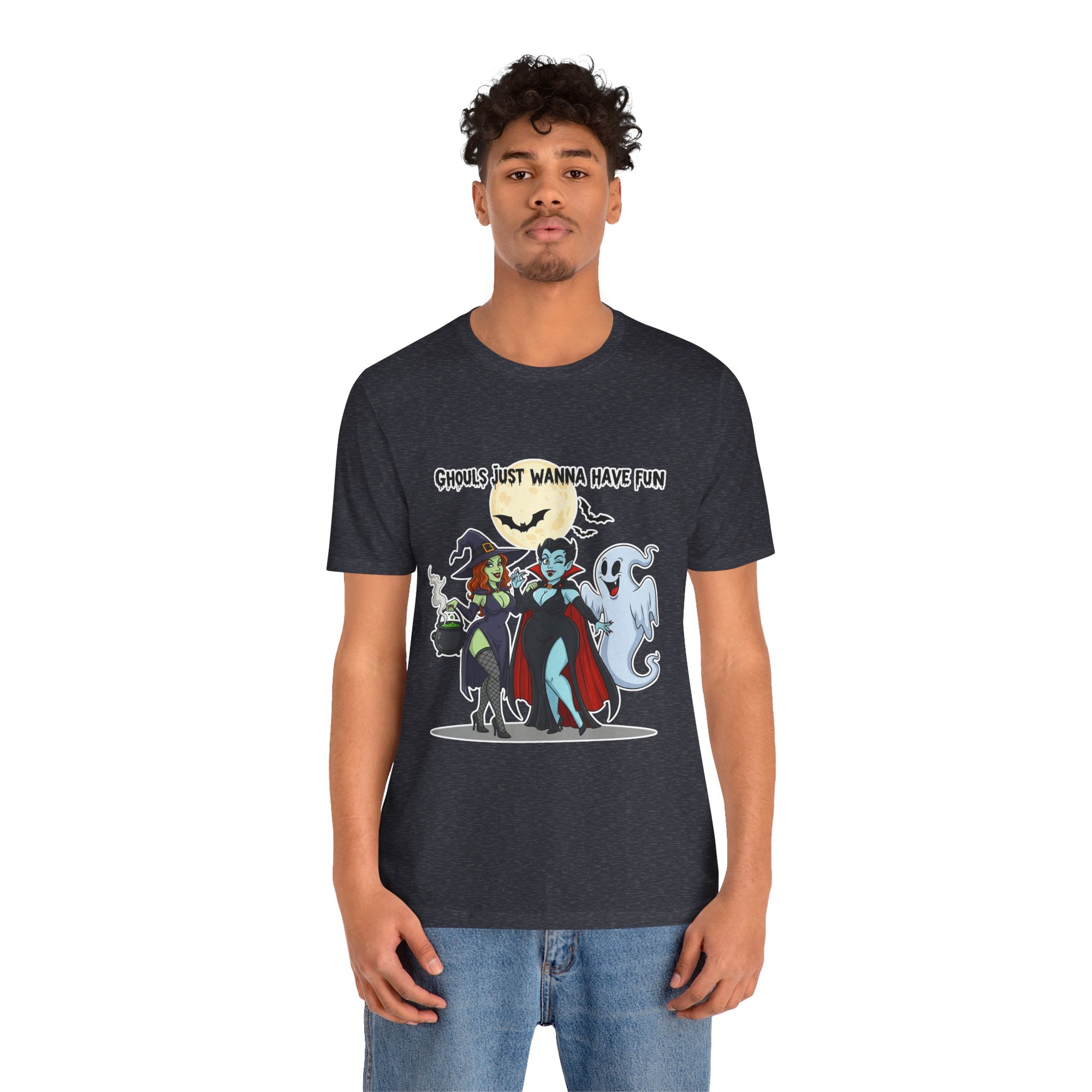 Ghouls Just Wanna Have Fun Halloween T-Shirt - Cute Witch Vampire Ghost Tee | Halloween Character Shirt - Atlas Briefly