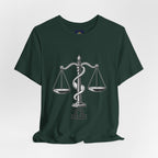 Libra Zodiac Tee - Stylish Unisex Minimalist Black and White Design