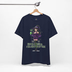 Sexy Witch Halloween T-Shirt - Flirty Witch Costume Tee | Trick or Treat Halloween Shirt - Atlas Briefly