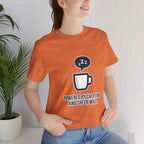 Powered by Caffeine T-Shirt - Funny Coffee Tee for Coffee Lovers - Atlas Briefly